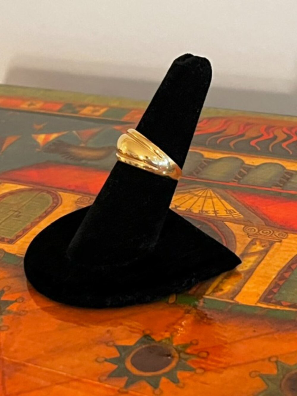18K Milor Italy Gold Dome Ring, Size 7